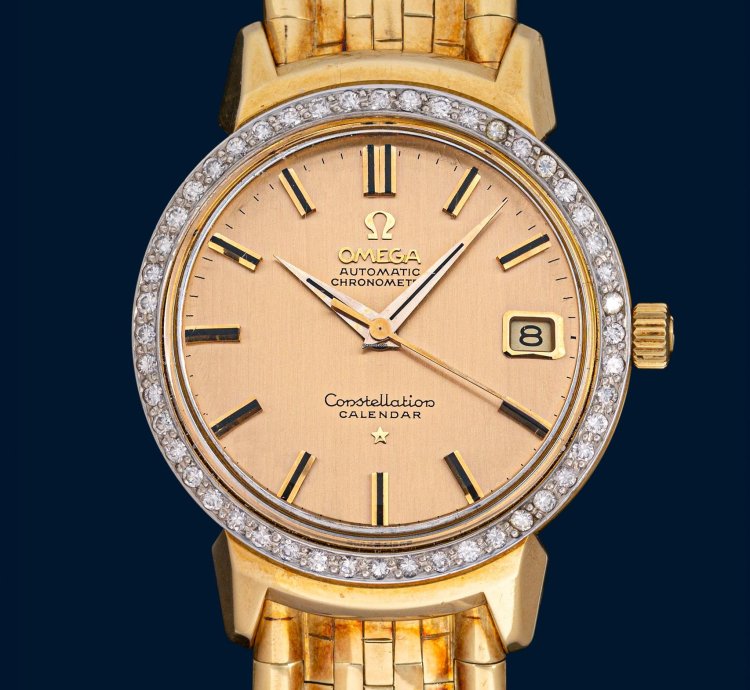 Omega Constellation Calendar Grand Luxe Hooded Lugs Ref 18781
