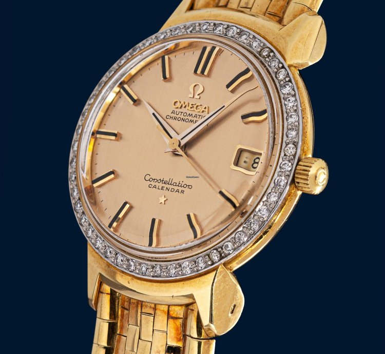 Omega Constellation Calendar Grand Luxe Hooded Lugs Ref 18781
