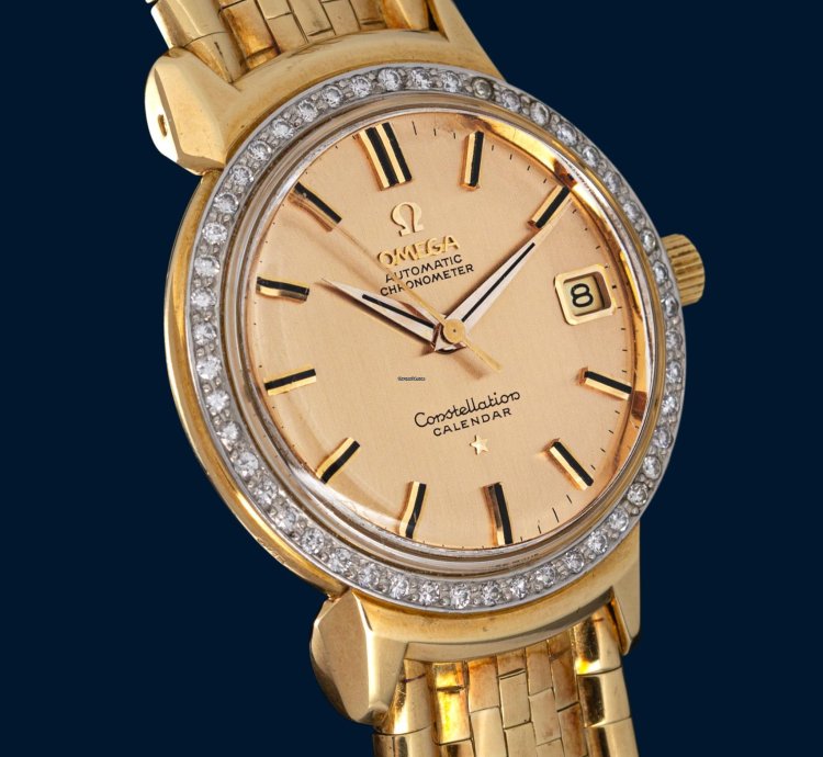Omega Constellation Calendar Grand Luxe Hooded Lugs Ref 18781