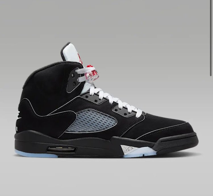 Size 12- Air Jordan 5 Retro Og Black Metallic Reimagined