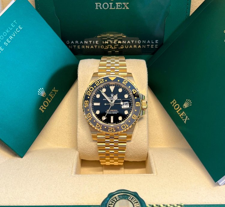 Rolex Gmt-master Ii Unworn Yellow Gold Gmt-master Ii 126718grnr