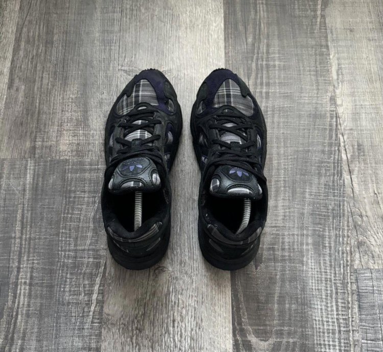 Adidas Yung-1 Purple Plaid 9m