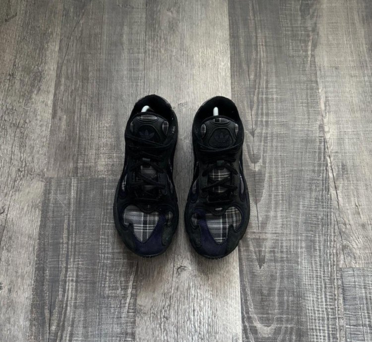 Adidas Yung-1 Purple Plaid 9m
