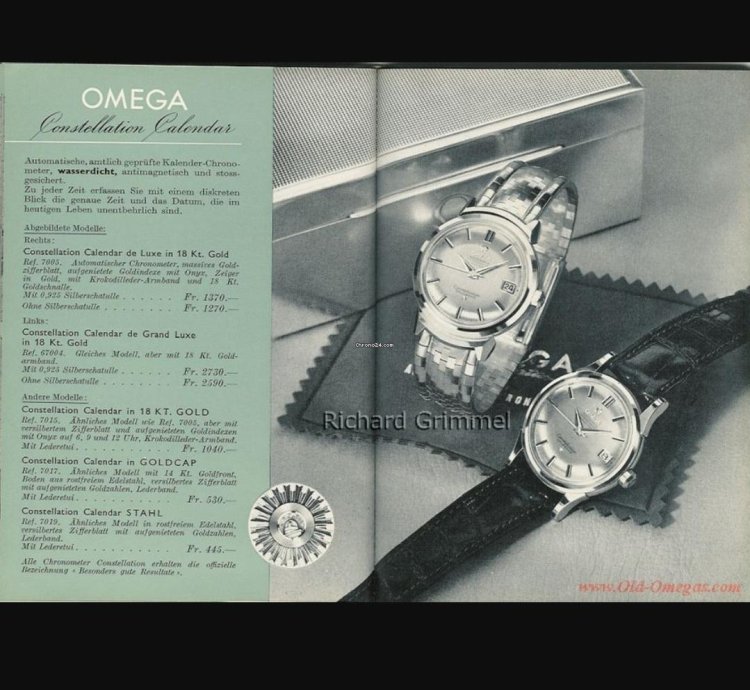 Omega Constellation Chronometer Calendar Grand Luxe Pie Pan 67004 Ot16963