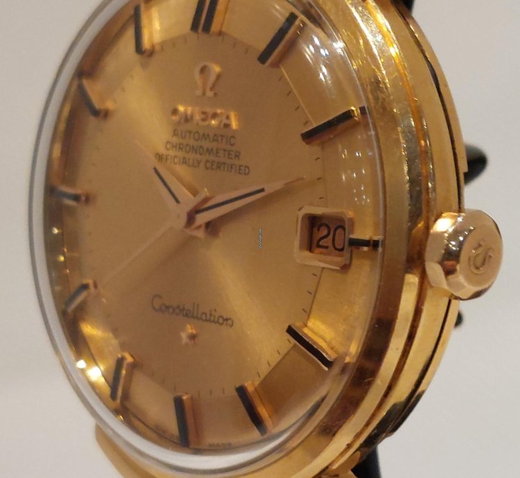 Omega Constellation Chronometer Calendar Grand Luxe Pie Pan 67004 Ot16963