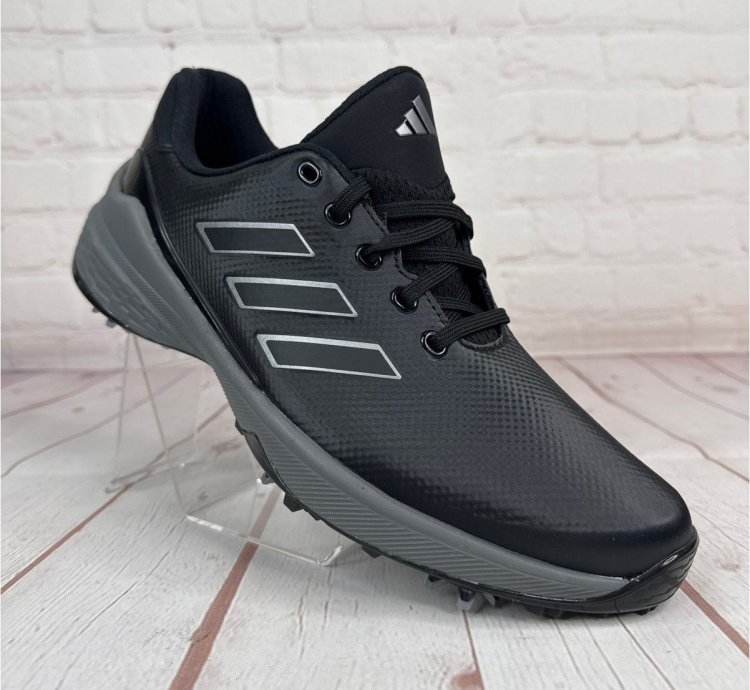 Adidas Zg23 Black Silver Grey Spike Golf Shoes Mens Size 9 5