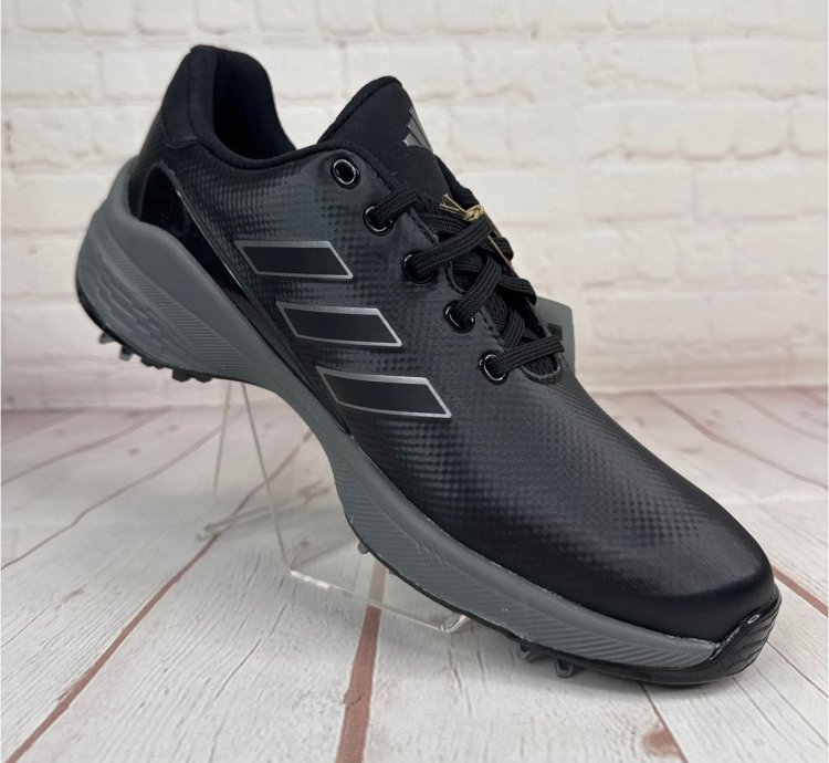 Adidas Zg23 Black Silver Grey Spike Golf Shoes Mens Size 9 5