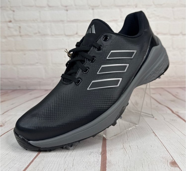 Adidas Zg23 Black Silver Grey Spike Golf Shoes Mens Size 9 5