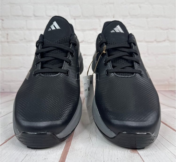 Adidas Zg23 Black Silver Grey Spike Golf Shoes Mens Size 9 5