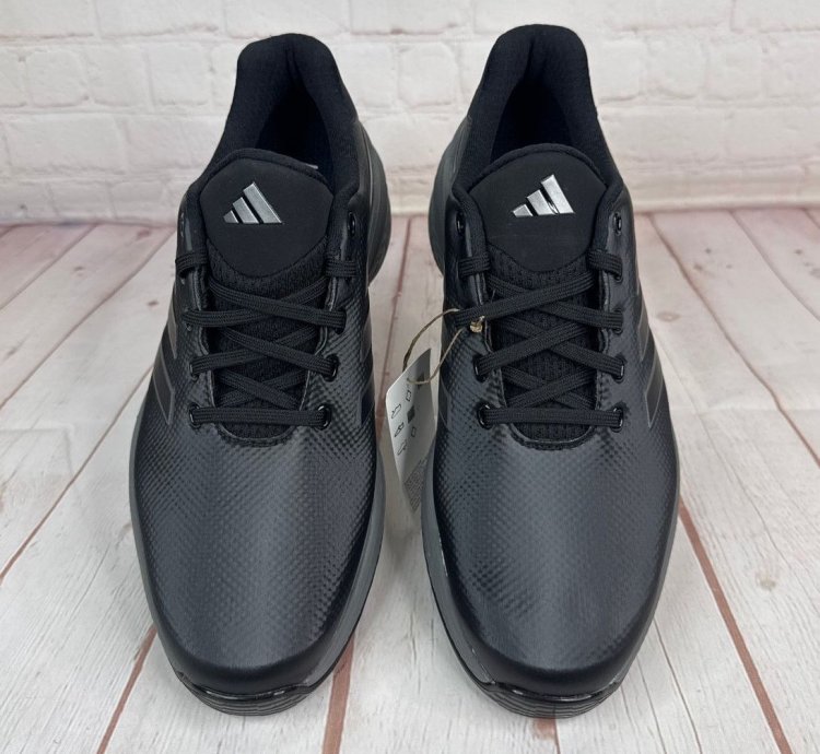 Adidas Zg23 Black Silver Grey Spike Golf Shoes Mens Size 9 5