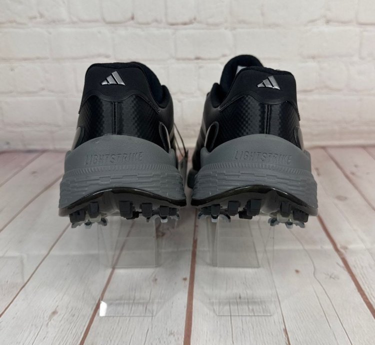 Adidas Zg23 Black Silver Grey Spike Golf Shoes Mens Size 9 5