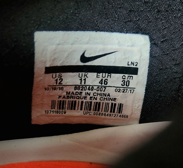 Nike Kobe Ad Nxt Black White Basketball 882049-007 Size 12