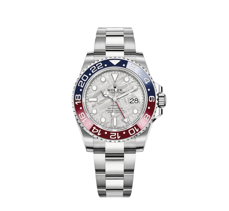 Rolex Gmt-master Ii White Gold Gmt-master Ii 40 Watch - Blue And Red Pepsi Bezel - Meteorite Dial - Oyster