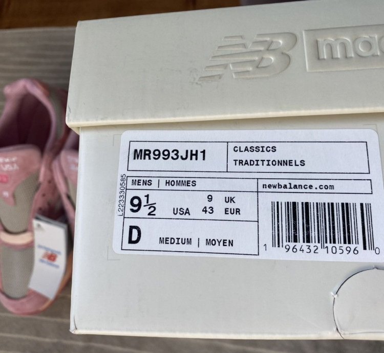 Size 9 5 New Balance 993 Joe Freshgoods Powder Pink