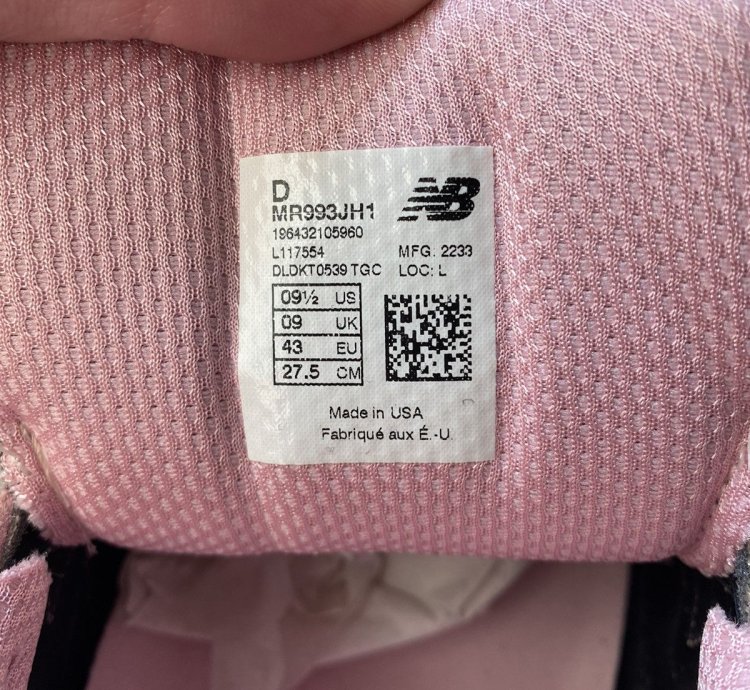 Size 9 5 New Balance 993 Joe Freshgoods Powder Pink