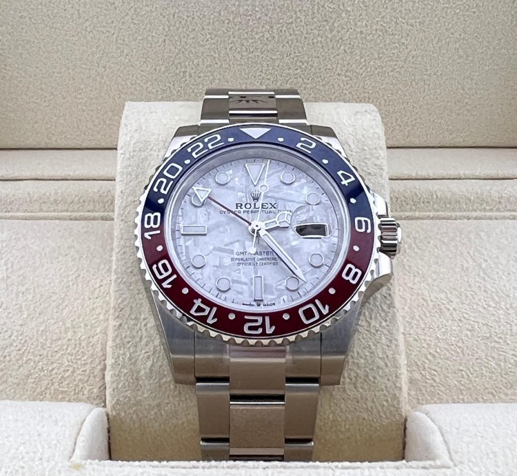 Rolex Gmt-master Ii White Gold Meteorite Dial