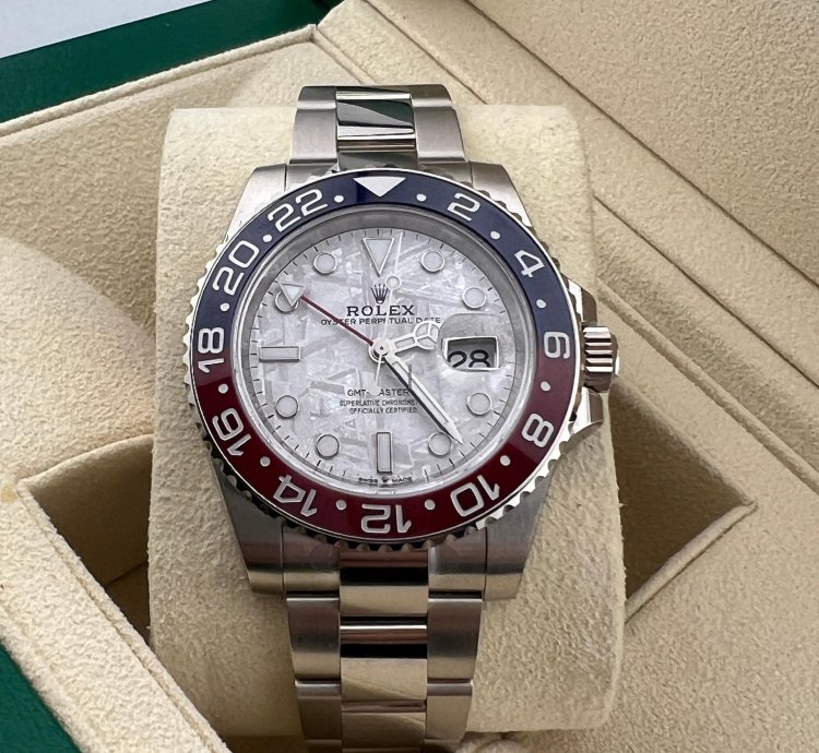 Rolex Gmt-master Ii White Gold Meteorite Dial