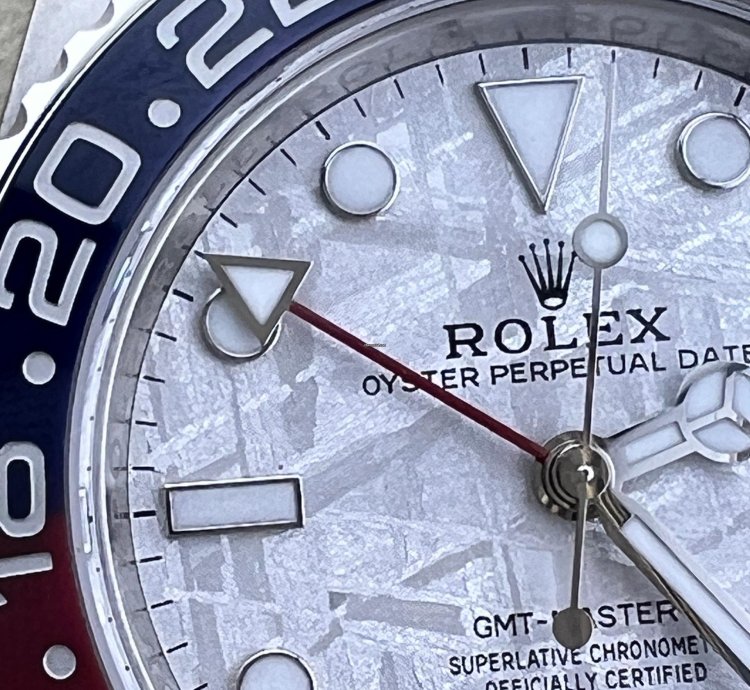 Rolex Gmt-master Ii White Gold Meteorite Dial