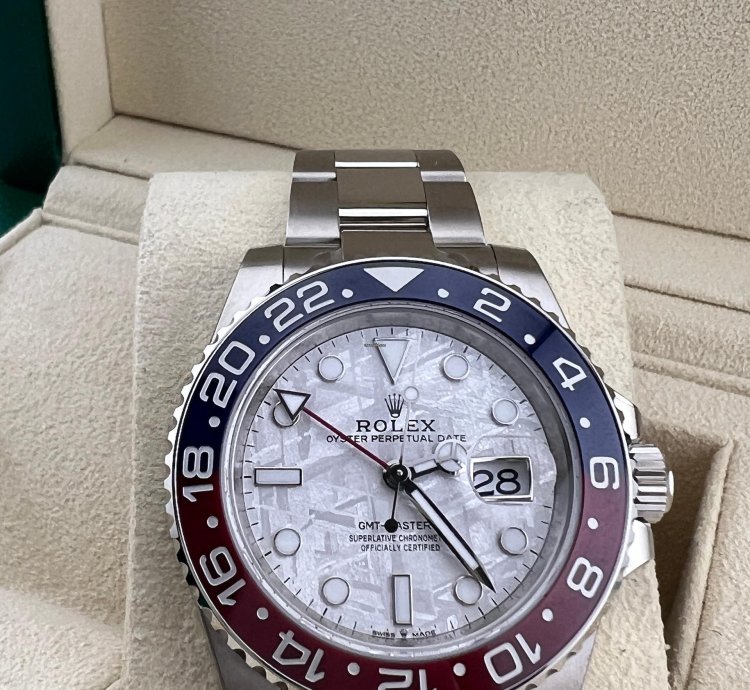 Rolex Gmt-master Ii White Gold Meteorite Dial