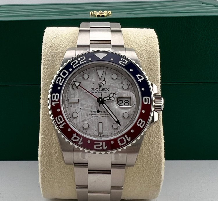 Rolex Gmt-master Ii White Gold Meteorite Dial