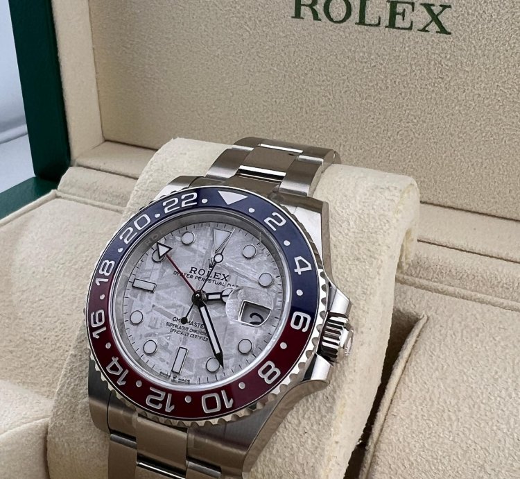 Rolex Gmt-master Ii White Gold Meteorite Dial