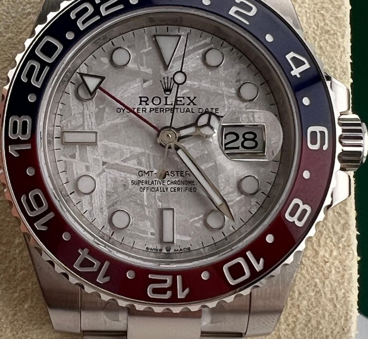 Rolex Gmt-master Ii White Gold Meteorite Dial
