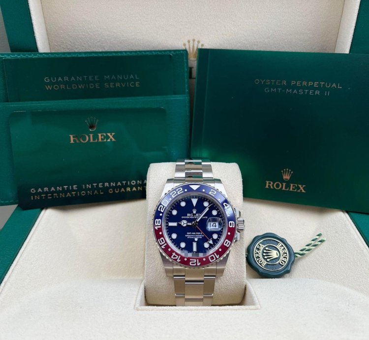 Rolex Gmt-master Ii White Gold Pepsi Blue Dial 126719blro Unworn 2024