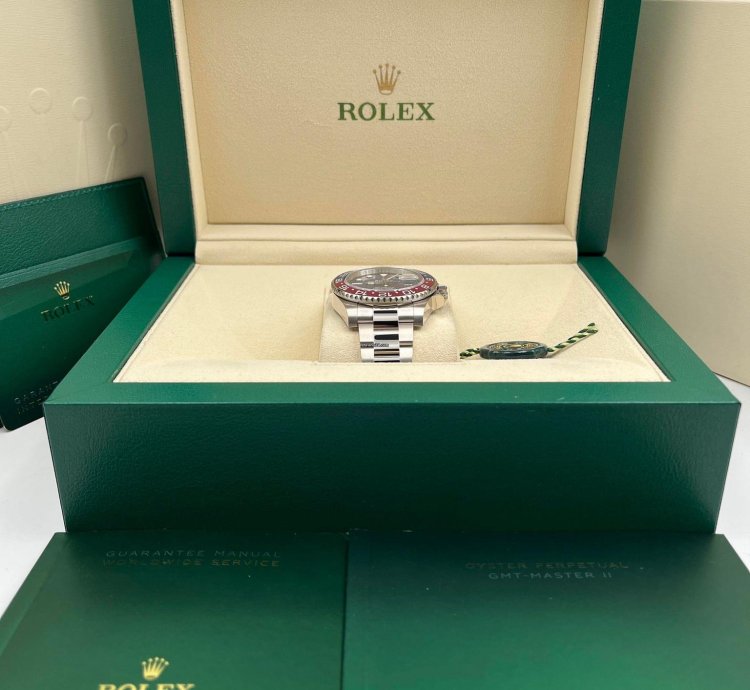 Rolex Gmt-master Ii White Gold Pepsi Blue Dial 126719blro Unworn 2024