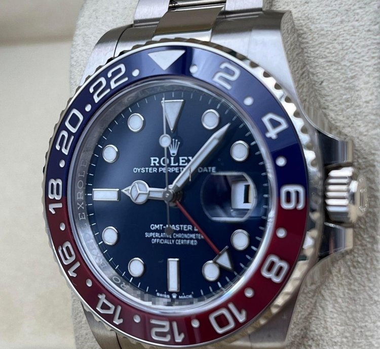 Rolex Gmt-master Ii White Gold Pepsi Blue Dial 126719blro Unworn 2024
