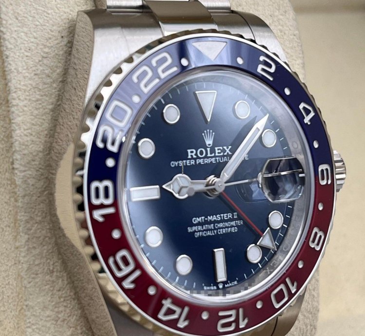 Rolex Gmt-master Ii White Gold Pepsi Blue Dial 126719blro Unworn 2024