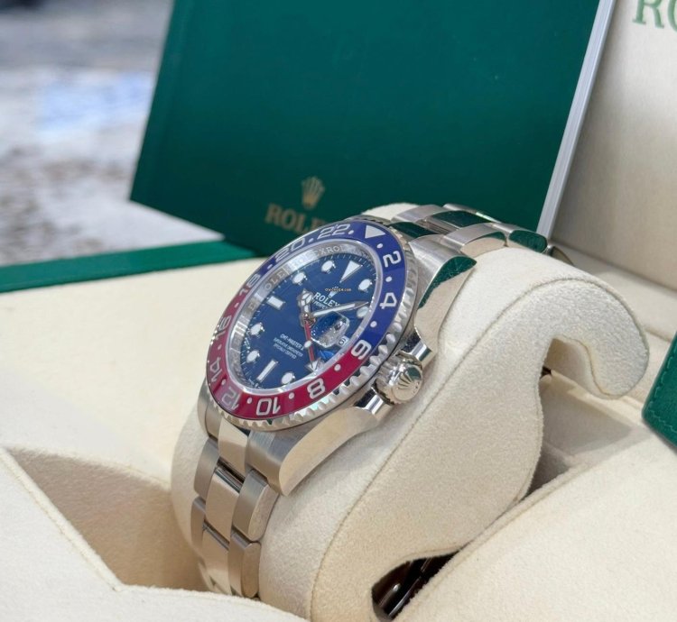 Rolex Gmt-master Ii White Gold Pepsi Blue Dial 2023