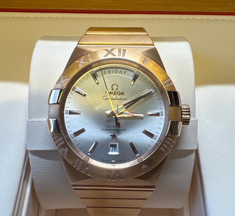 Omega Constellation Day-date 123 55 38 22 02 001 Automatic 2024 Red Gold Very Good