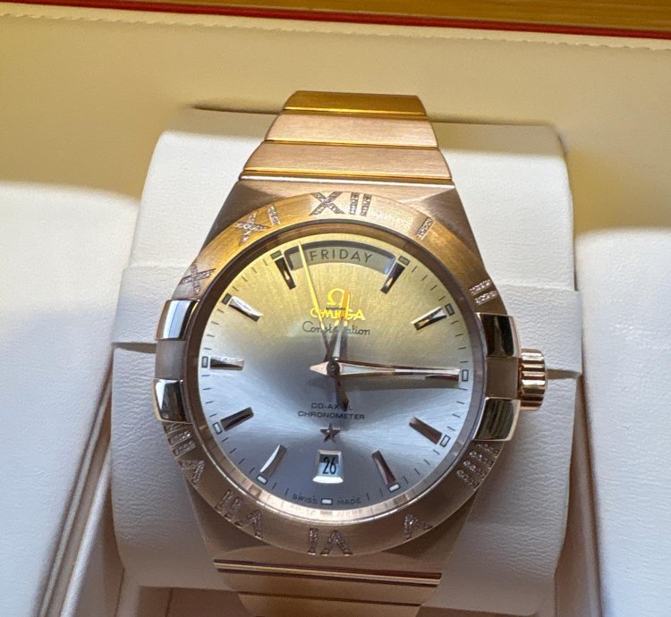 Omega Constellation Day-date 123 55 38 22 02 001 Automatic 2024 Red Gold Very Good