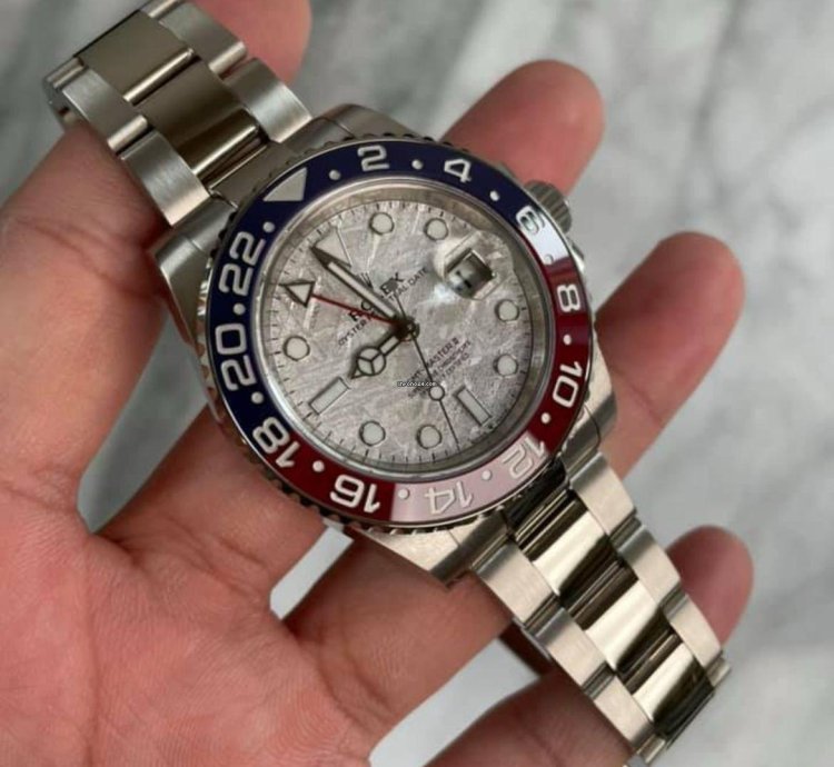 Rolex Gmt-master Ii White Gold Pepsi Meteorite Bnib 2025