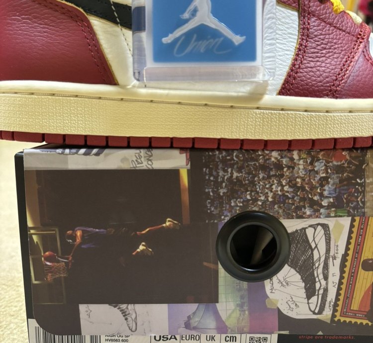 Size 8 Air Jordan 1 Retro High Og Sp Union La Chicago Shadow