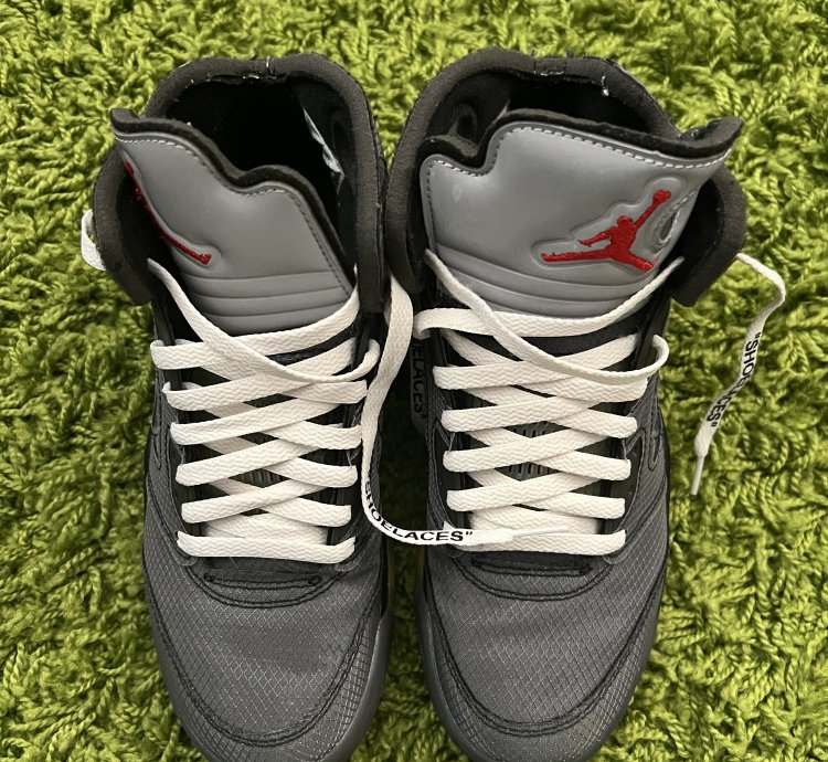 Size 8-jordan 5 Retro Sp Off-white Mid Muslin