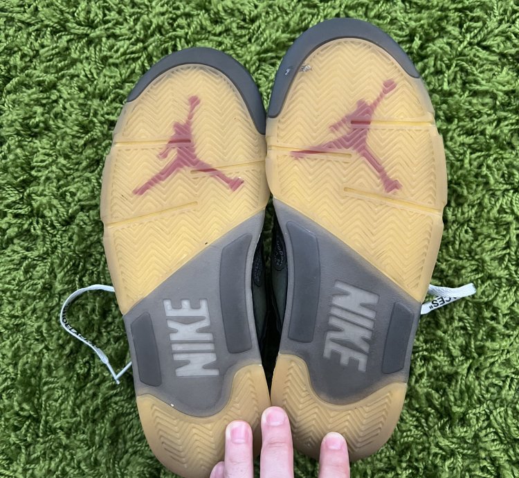Size 8-jordan 5 Retro Sp Off-white Mid Muslin