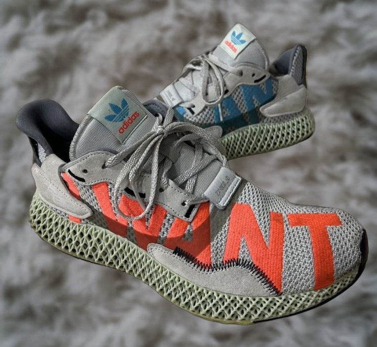 Adidas Zx 4000 4d Gray Sneakers Men Athletic Low Top Size 9 2019 Release