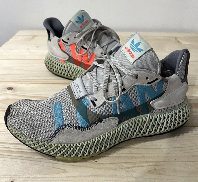 Adidas Zx 4000 4d Gray Sneakers Men Athletic Low Top Size 9 2019 Release