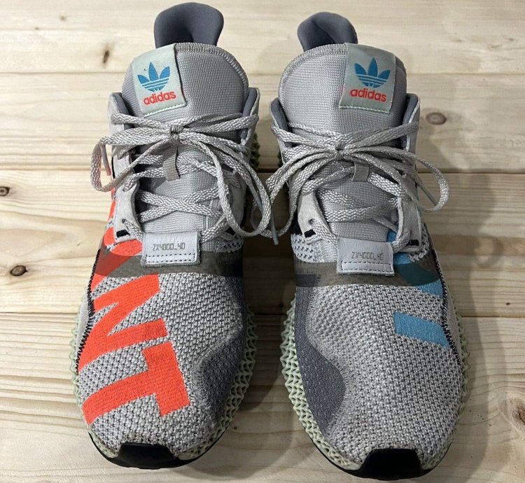 Adidas Zx 4000 4d Gray Sneakers Men Athletic Low Top Size 9 2019 Release