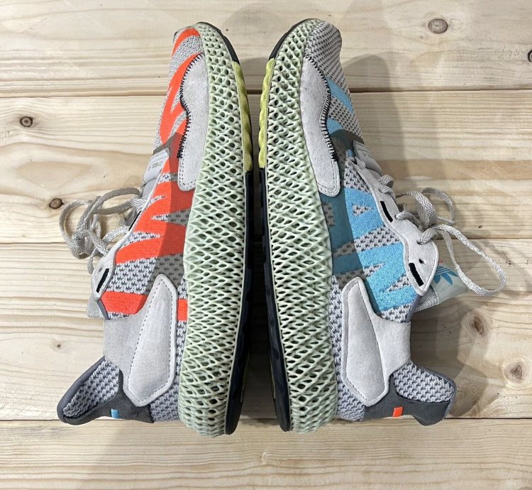 Adidas Zx 4000 4d Gray Sneakers Men Athletic Low Top Size 9 2019 Release