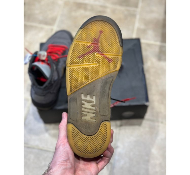 Size 9 - Jordan 5 Off White Muslin Sneaker