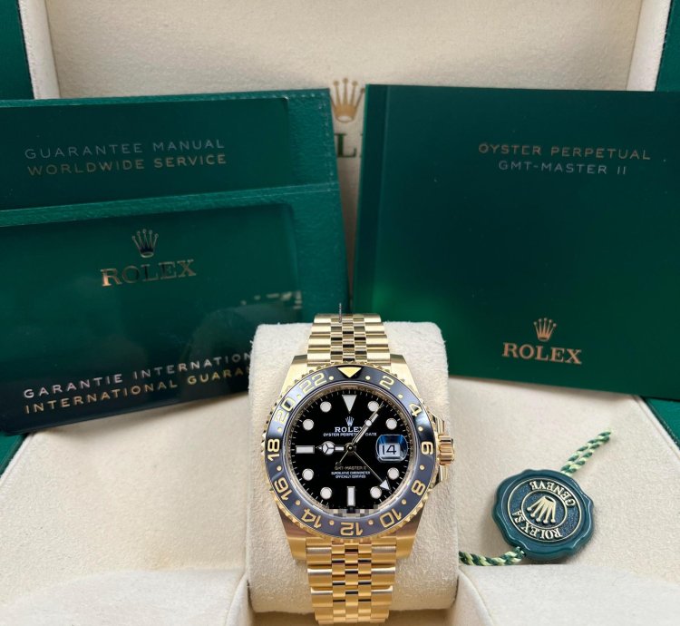 Rolex Gmt-master Ii Yellow Gold Jubilee Bracelet 126718grnr Unworn 2025