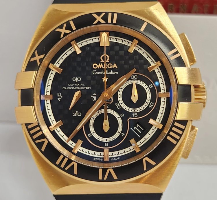 Omega Constellation Double Eagle Mission Hills World Ouro Ros Ed Ltda 41mm Completo