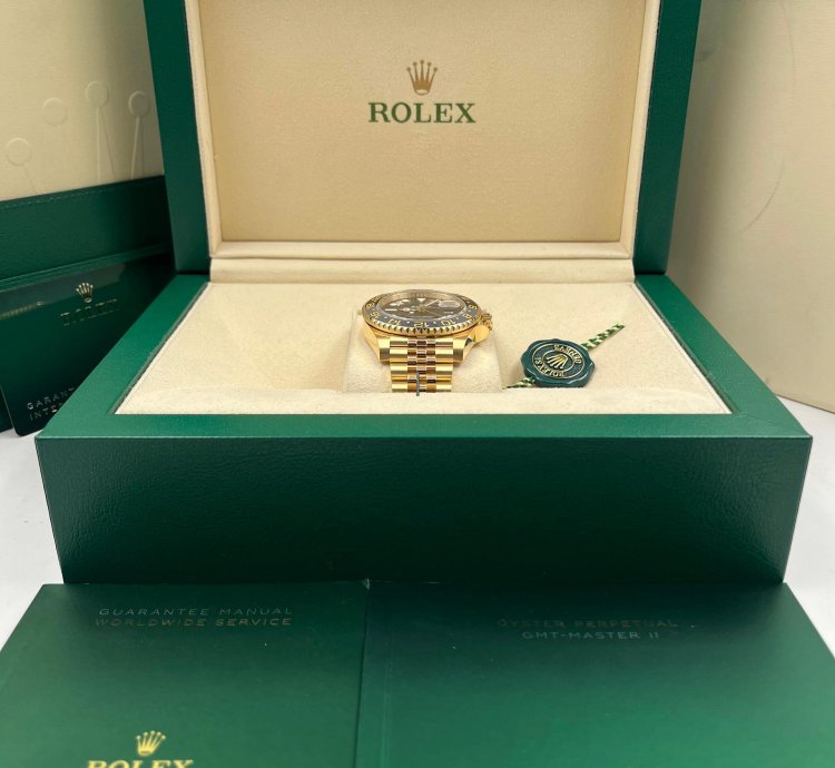 Rolex Gmt-master Ii Yellow Gold Jubilee Bracelet 126718grnr Unworn 2025