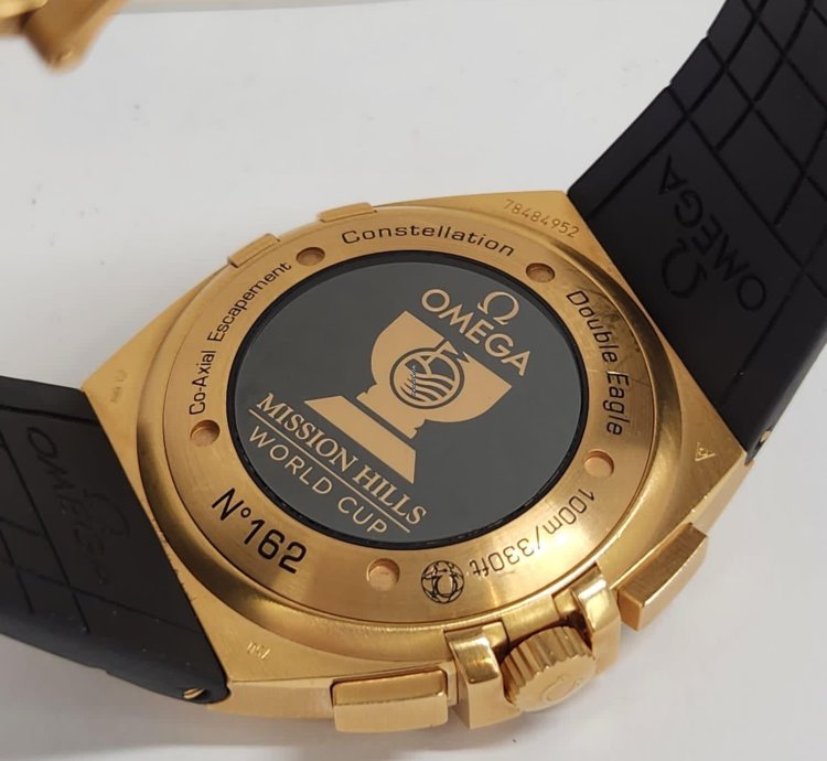 Omega Constellation Double Eagle Mission Hills World Ouro Ros Ed Ltda 41mm Completo