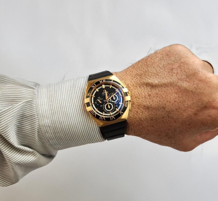 Omega Constellation Double Eagle Mission Hills World Ouro Ros Ed Ltda 41mm Completo