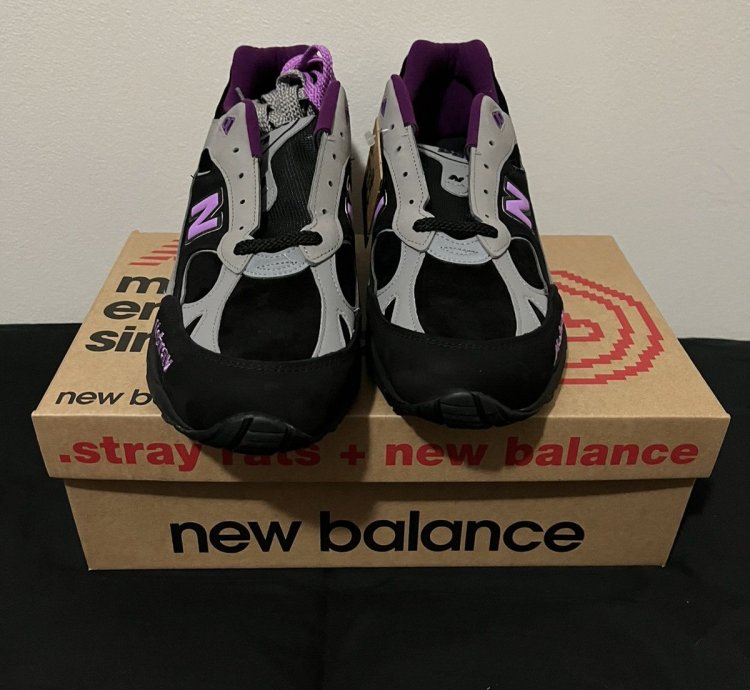 Stray Rats New Balance 991 Black Grey Pink 11 5