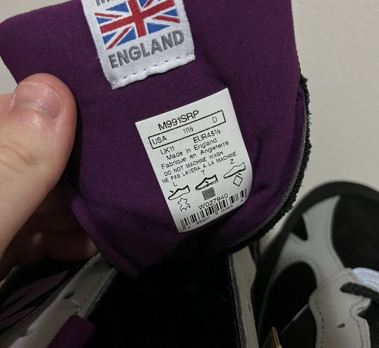 Stray Rats New Balance 991 Black Grey Pink 11 5