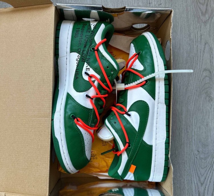 Size 9 - Nike Dunk Low Off-white Pine Green 2019 Virgil